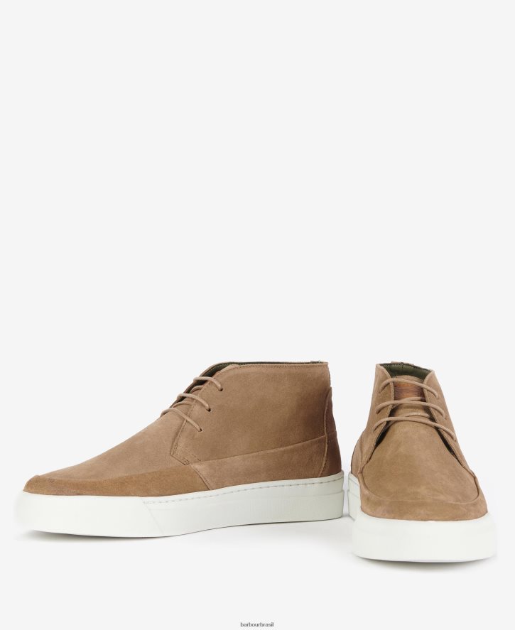 calçados Barbour bota chukka pedreiro camurça choco homens NH44421278