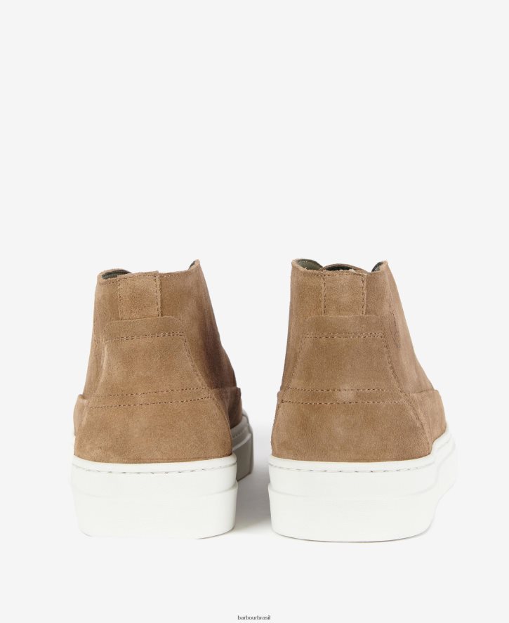 calçados Barbour bota chukka pedreiro camurça choco homens NH44421278