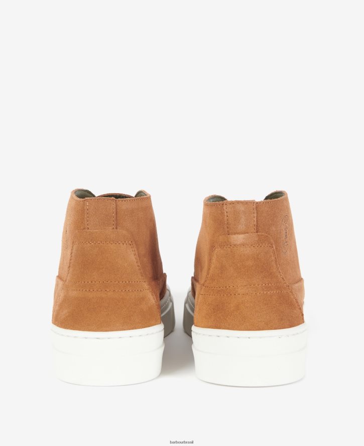 calçados Barbour bota chukka pedreiro camurça choco homens NH44421286