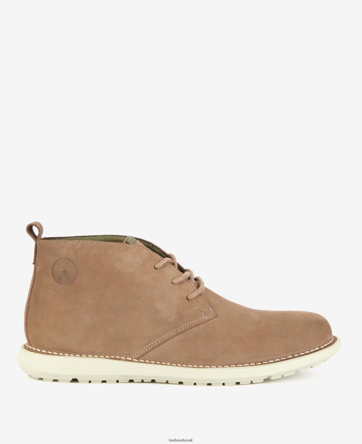 calçados Barbour botas chukka de carvalho conhaque homens NH44421282