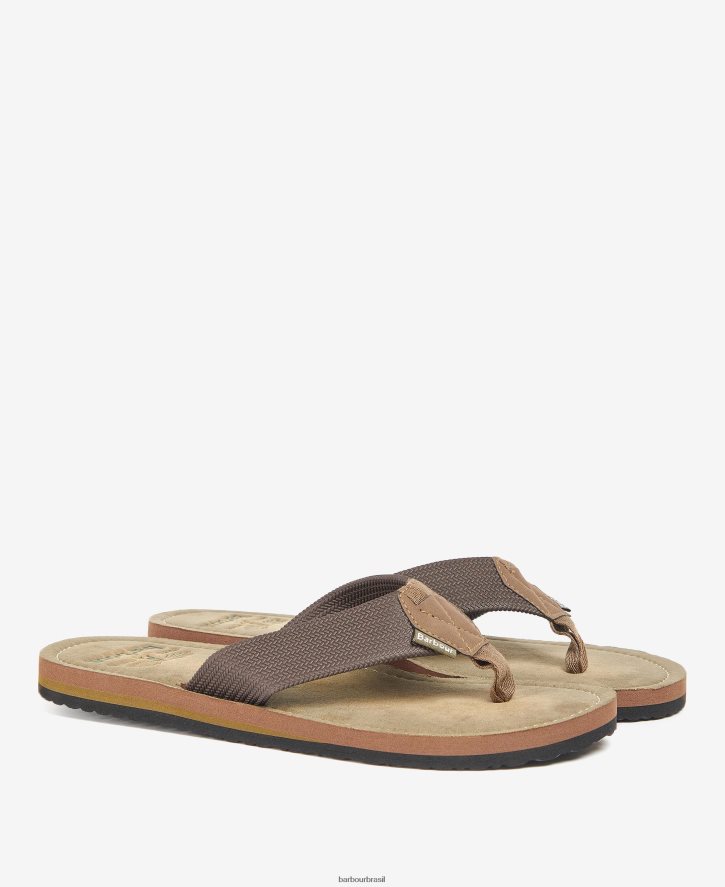 calçados Barbour sandália de praia toeman Pó azul homens NH44421305