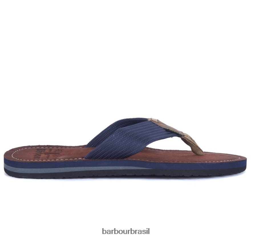 calçados Barbour sandálias de dedo do pé preto homens NH44421296