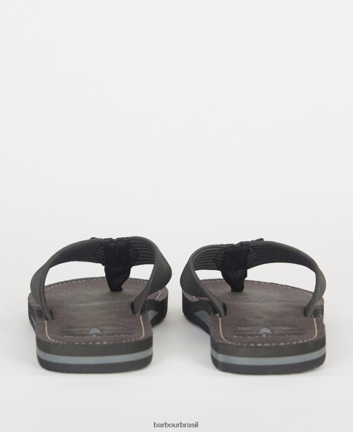 calçados Barbour sandálias de praia toeman preto homens NH44421298