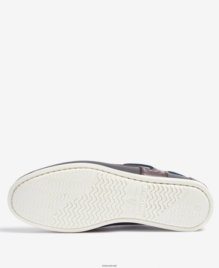 calçados Barbour sapatos de barco bege clássico homens NH44421332