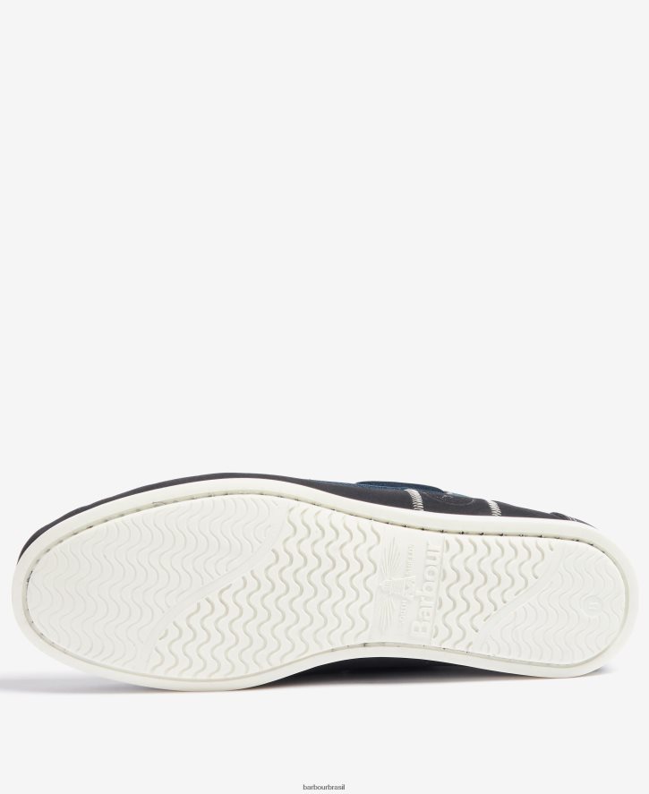 calçados Barbour sapatos de barco bege clássico homens NH44421334