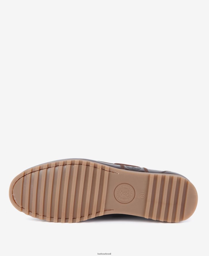 calçados Barbour sapatos de barco buscador Chocolate homens NH44421340