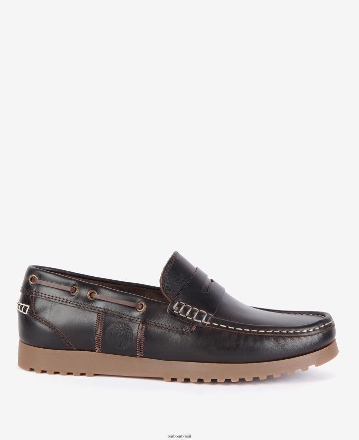 calçados Barbour sapatos de barco de fairway Chocolate homens NH44421336