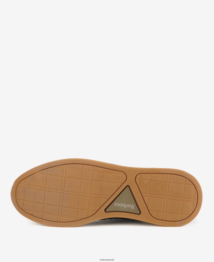 calçados Barbour tênis acolchoado seth diamante marinho clássico homens NH44421317
