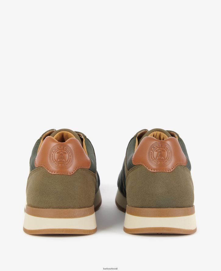 calçados Barbour tênis acolchoado seth diamante marinho clássico homens NH44421317