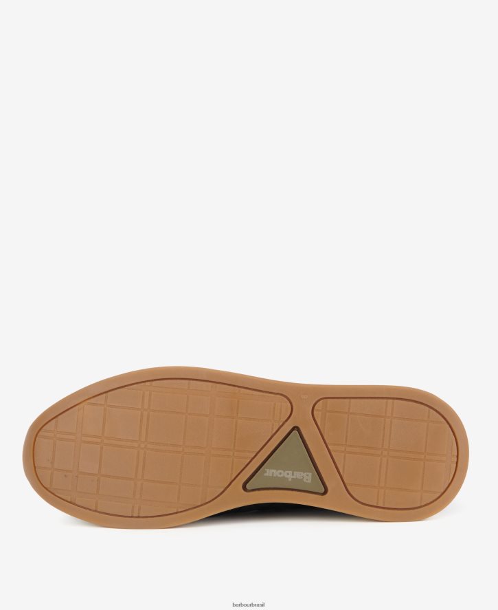 calçados Barbour tênis acolchoado seth diamante marinho clássico homens NH44421322