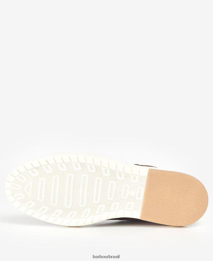 calçados Barbour tênis beaufort conhaque homens NH44421308