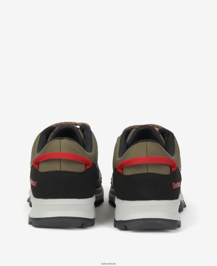 calçados Barbour tênis à prova d\'água mendip Oliva homens NH44421312