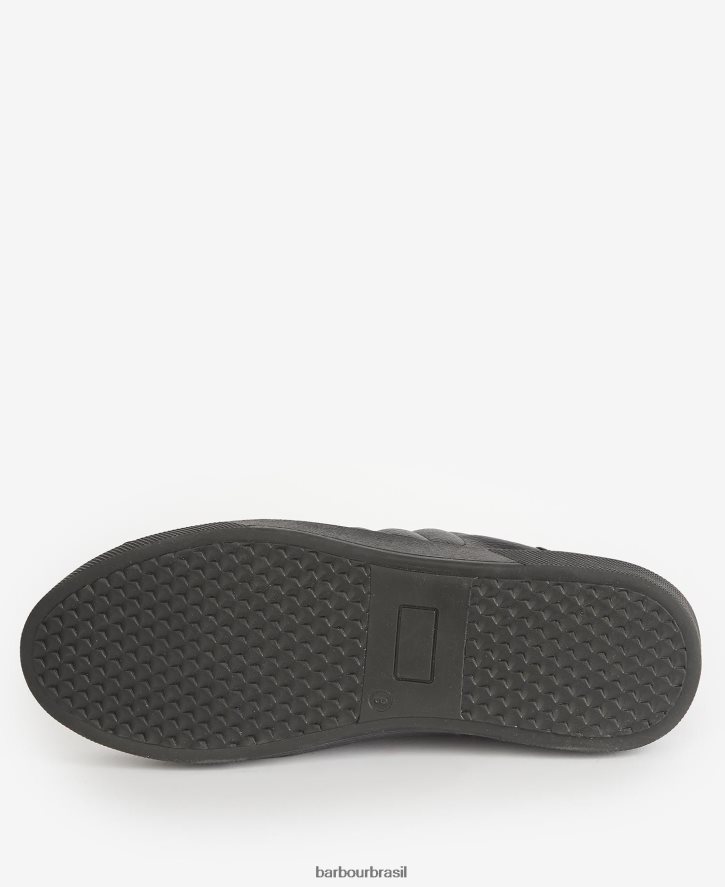 calçados Barbour treinadores de greve preto clássico homens NH44421321