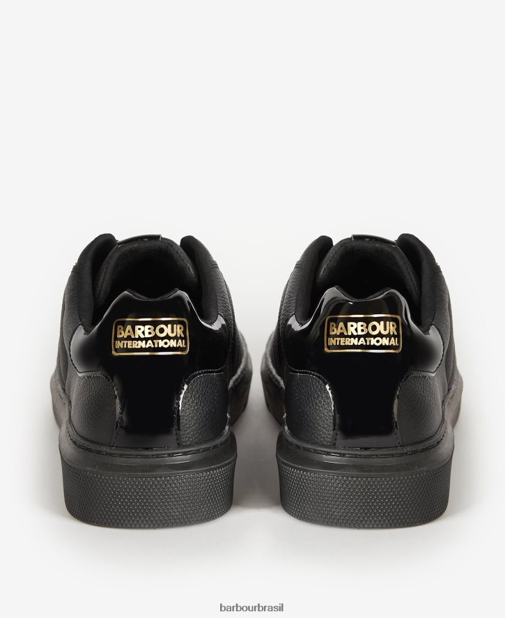 calçados Barbour treinadores de greve preto clássico homens NH44421321