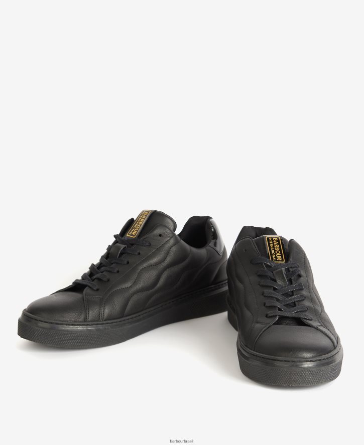 calçados Barbour treinadores glendale preto homens NH44421315