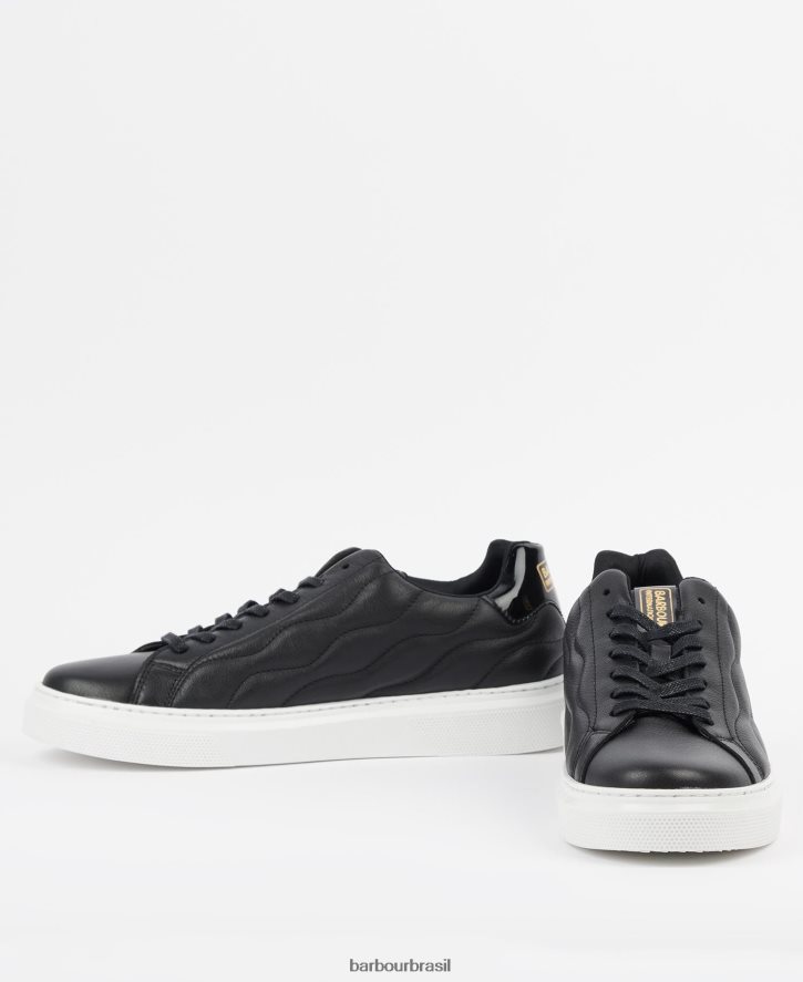 calçados Barbour treinadores glendale preto homens NH44421318