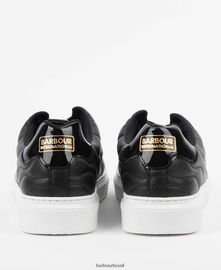 calçados Barbour treinadores glendale preto homens NH44421318