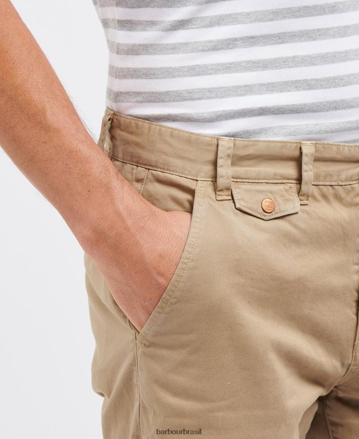 roupas Barbour bermuda de sarja neuston força azul homens NH44421141