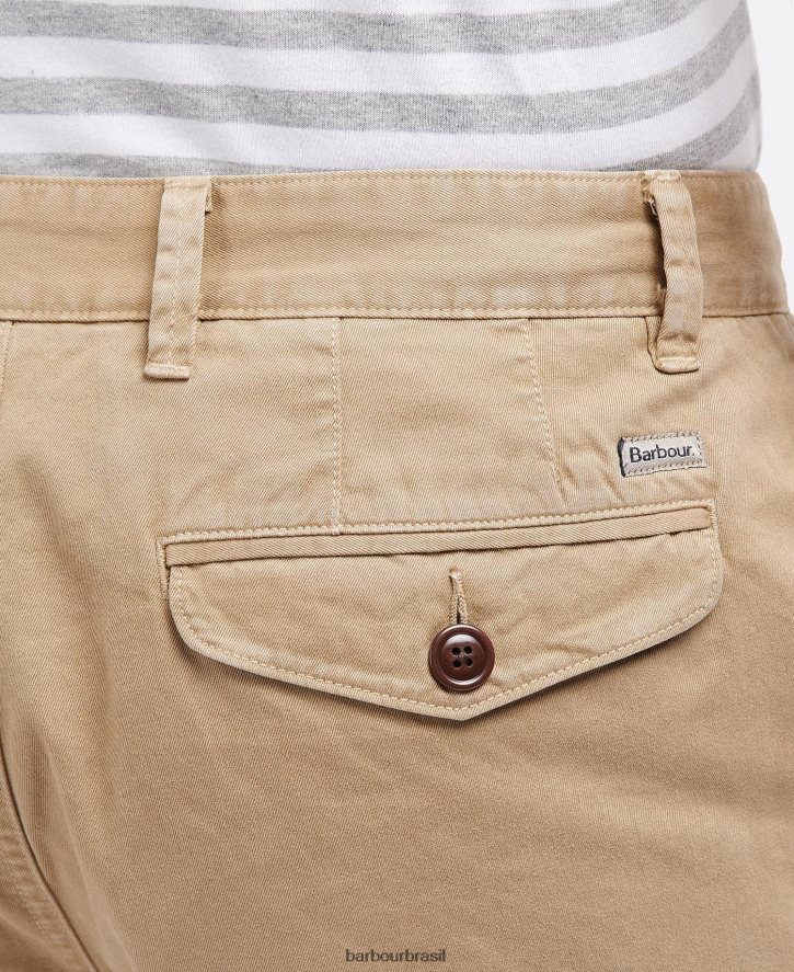 roupas Barbour bermuda de sarja neuston força azul homens NH44421141