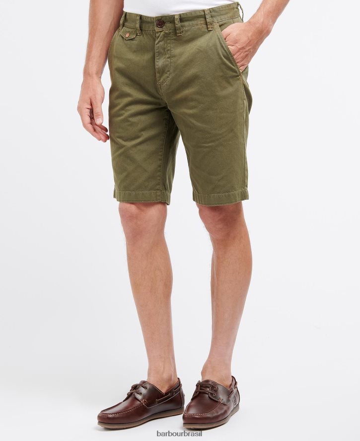 roupas Barbour bermuda de sarja neuston força azul homens NH44421173