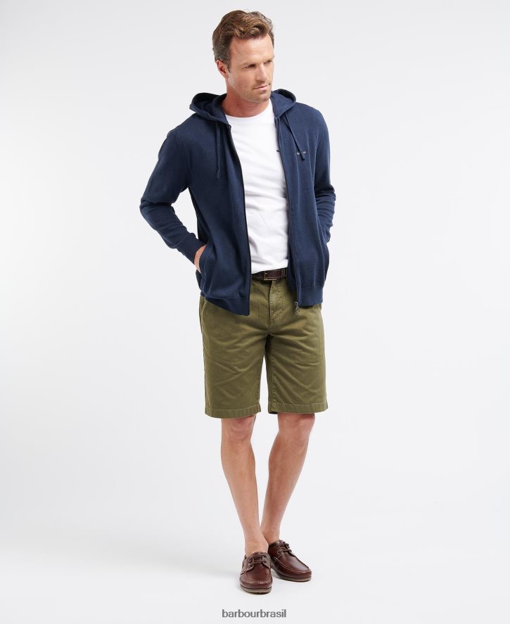 roupas Barbour bermuda de sarja neuston força azul homens NH44421173