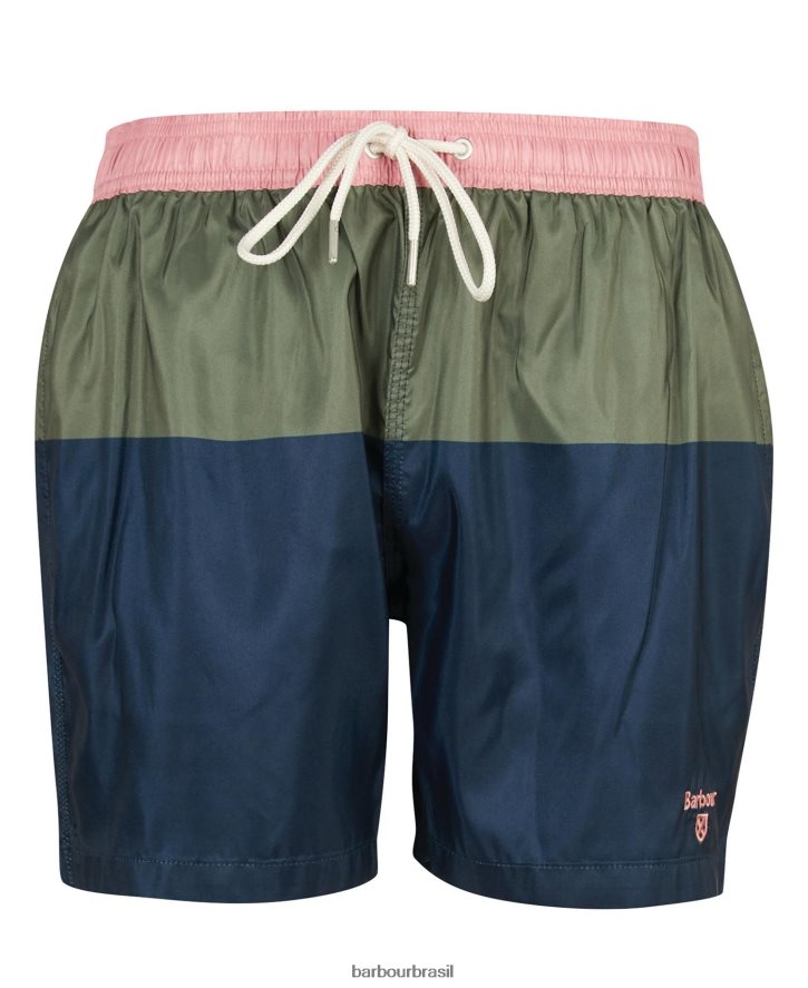 roupas Barbour calção de banho bicolor john céu homens NH44421186