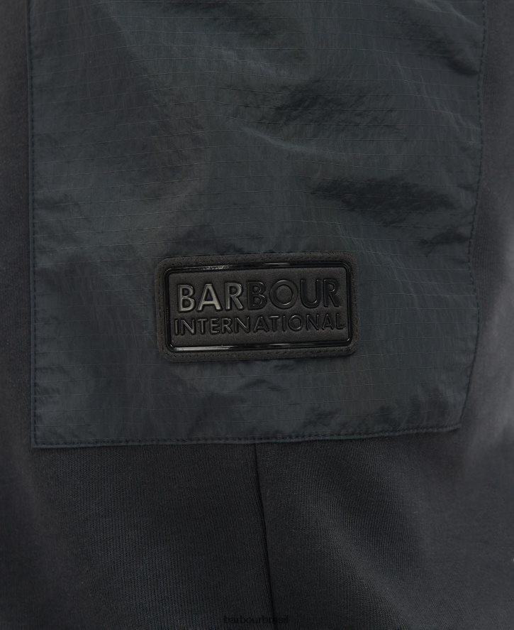 roupas Barbour corredores de sorveira preto clássico homens NH44421174