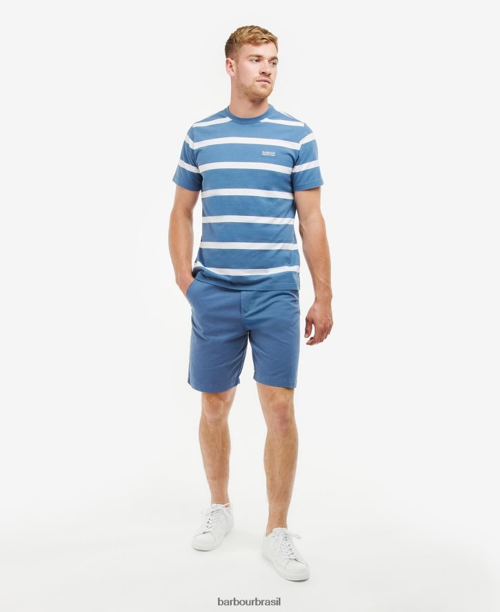 roupas Barbour shorts argo horizonte azul homens NH44421167