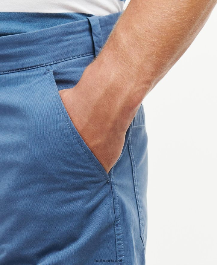 roupas Barbour shorts argo horizonte azul homens NH44421167