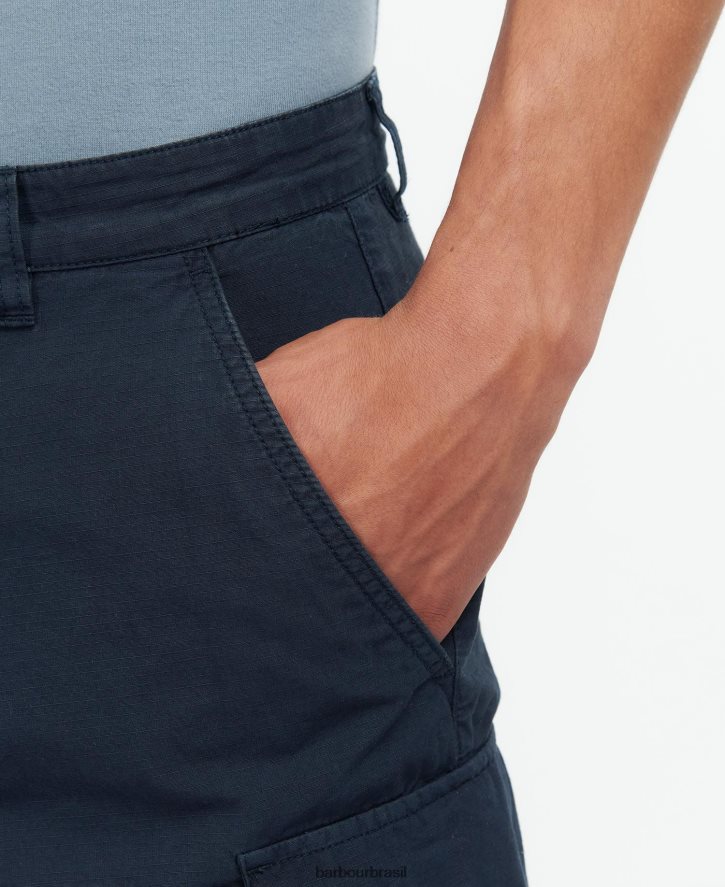 roupas Barbour shorts cargo ripstop essenciais hera verde homens NH44421150