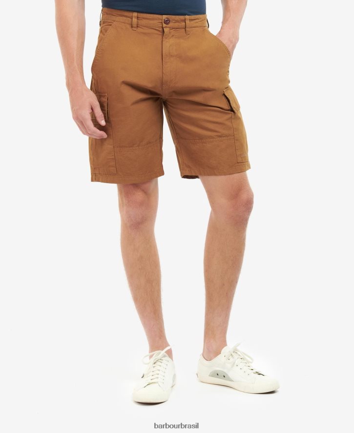 roupas Barbour shorts cargo ripstop essenciais hera verde homens NH44421151
