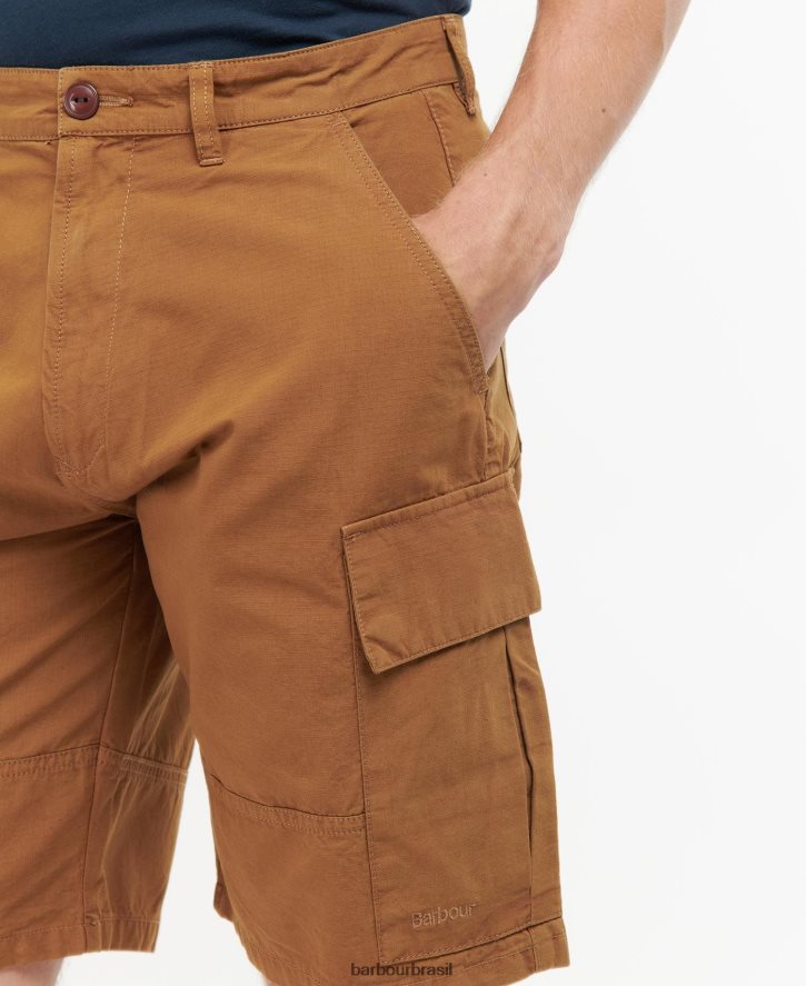 roupas Barbour shorts cargo ripstop essenciais hera verde homens NH44421151