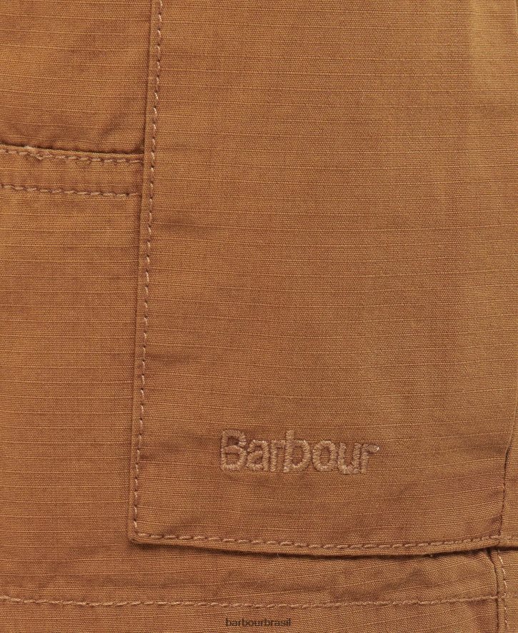 roupas Barbour shorts cargo ripstop essenciais hera verde homens NH44421151
