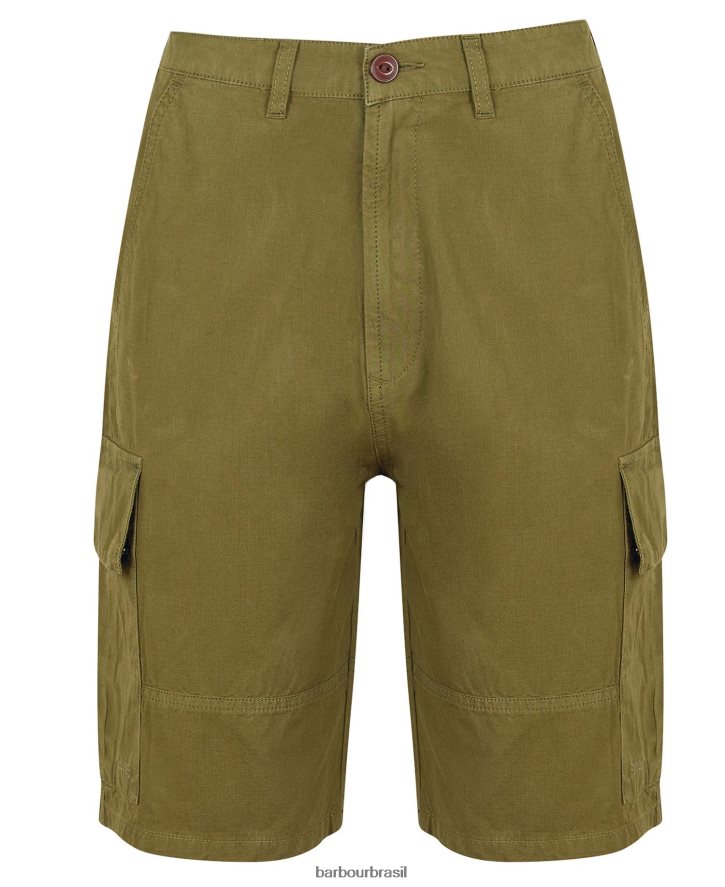 roupas Barbour shorts cargo ripstop essenciais hera verde homens NH44421159