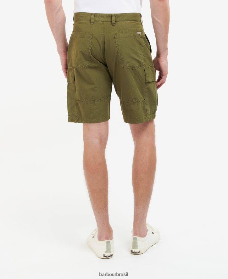 roupas Barbour shorts cargo ripstop essenciais hera verde homens NH44421159