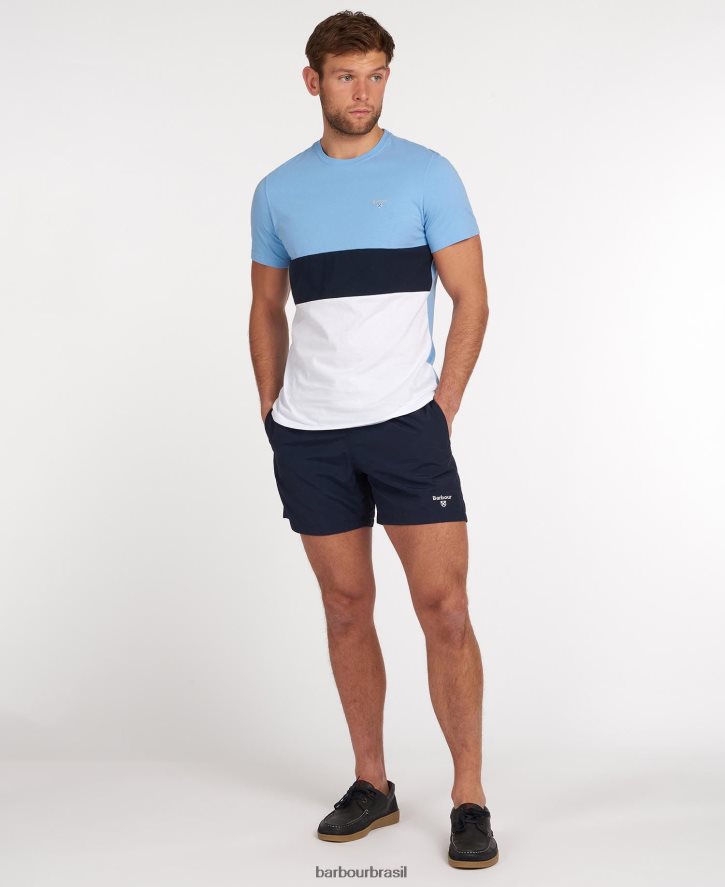 roupas Barbour shorts de natação 5\'\' com logo essencial Oliva homens NH44421142