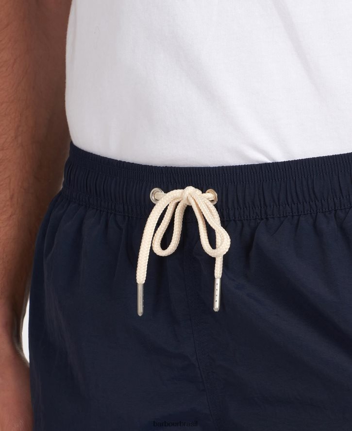 roupas Barbour shorts de natação 5\'\' com logo essencial Oliva homens NH44421142