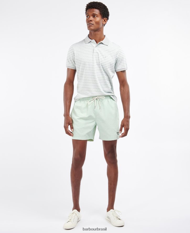 roupas Barbour shorts de natação com logo essencial areias de coral homens NH44421170