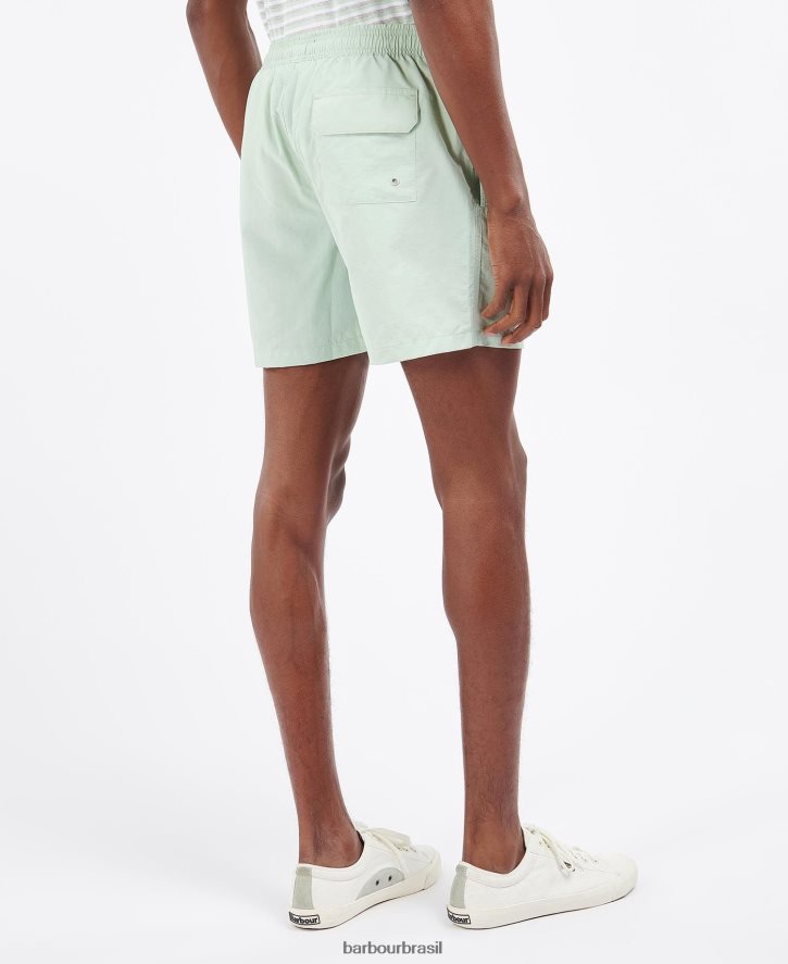 roupas Barbour shorts de natação com logo essencial areias de coral homens NH44421170