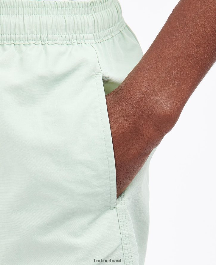 roupas Barbour shorts de natação com logo essencial areias de coral homens NH44421170