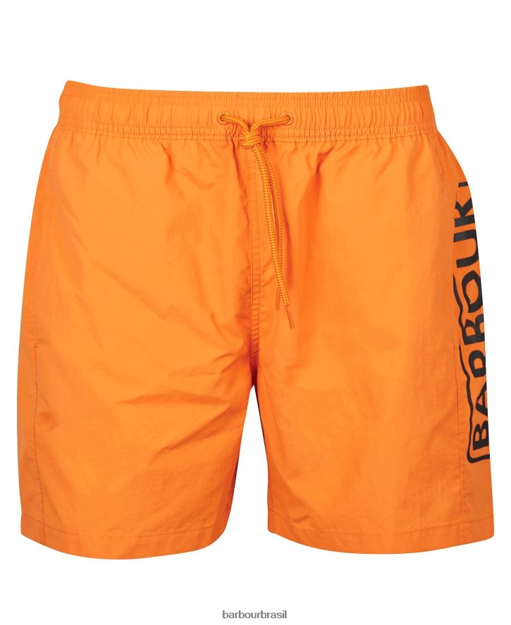 roupas Barbour shorts de natação com logotipo grande céu noturno homens NH44421202