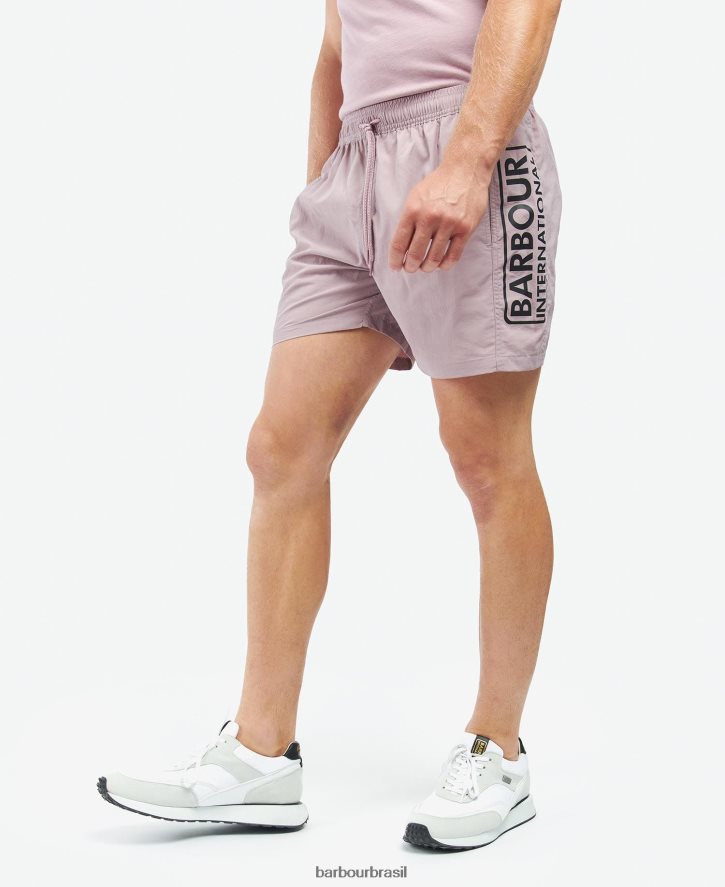 roupas Barbour shorts de natação com logotipo grande céu noturno homens NH44421203