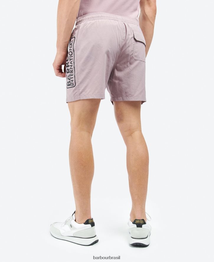 roupas Barbour shorts de natação com logotipo grande céu noturno homens NH44421203