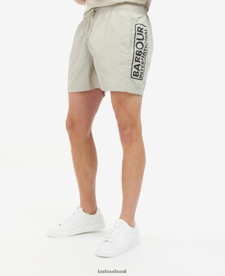 roupas Barbour shorts de natação com logotipo grande céu noturno homens NH44421215