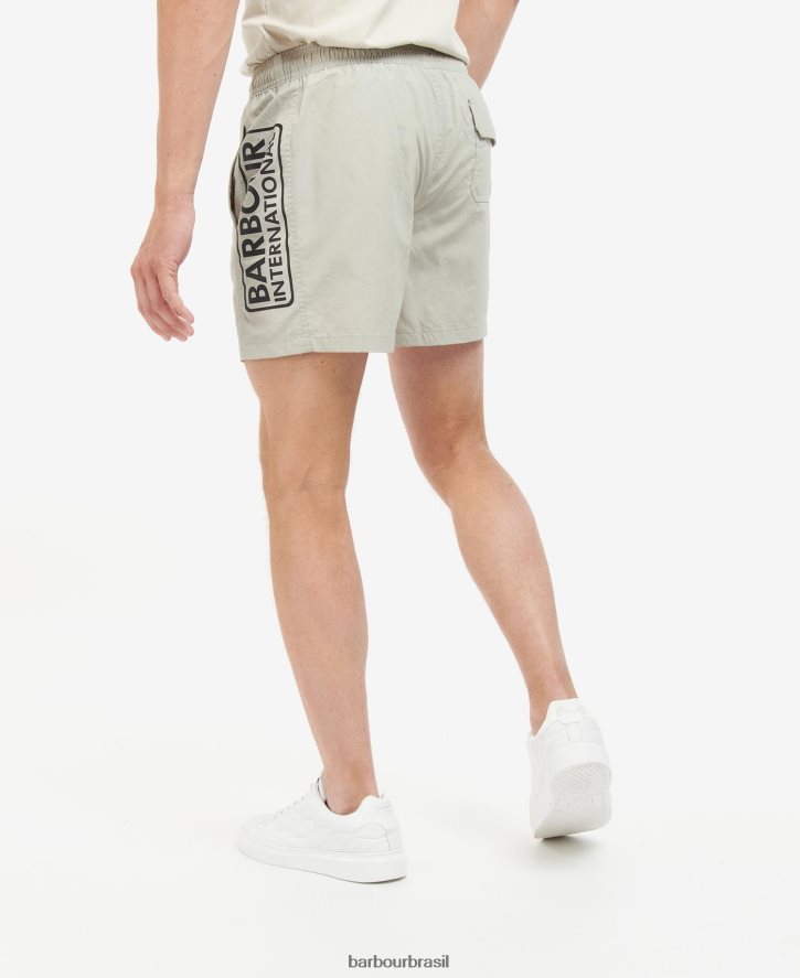 roupas Barbour shorts de natação com logotipo grande céu noturno homens NH44421215