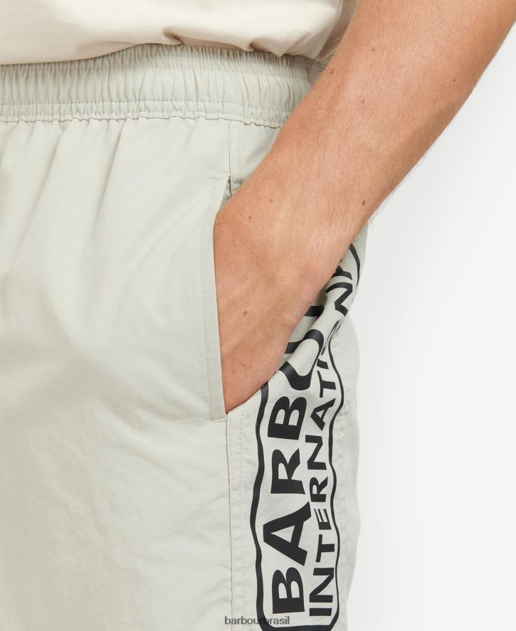 roupas Barbour shorts de natação com logotipo grande céu noturno homens NH44421215