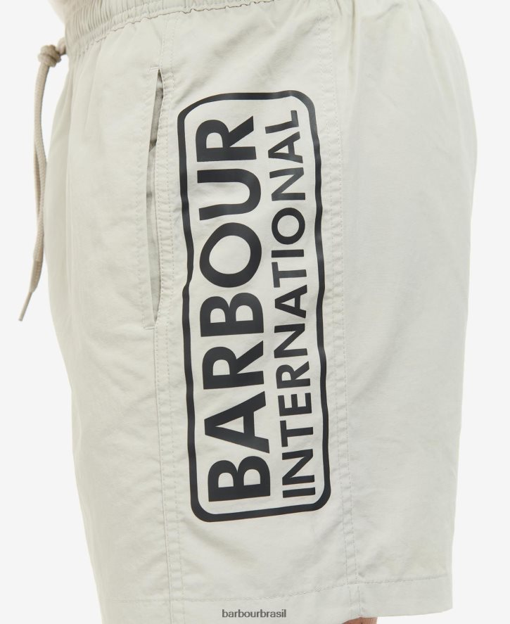 roupas Barbour shorts de natação com logotipo grande céu noturno homens NH44421215