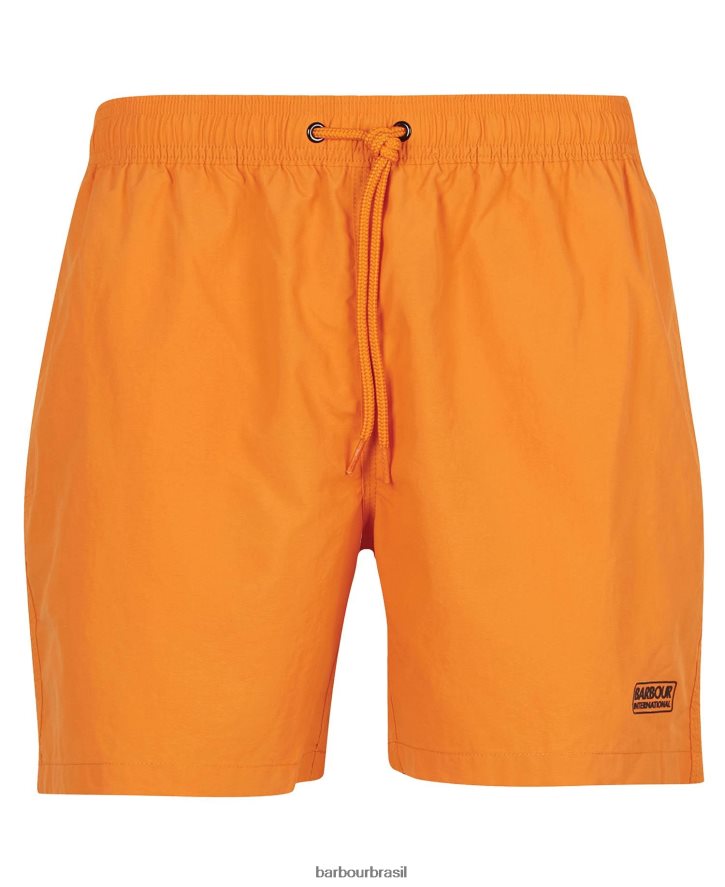 roupas Barbour shorts de natação essenciais com logotipo pequeno calêndula homens NH44421222