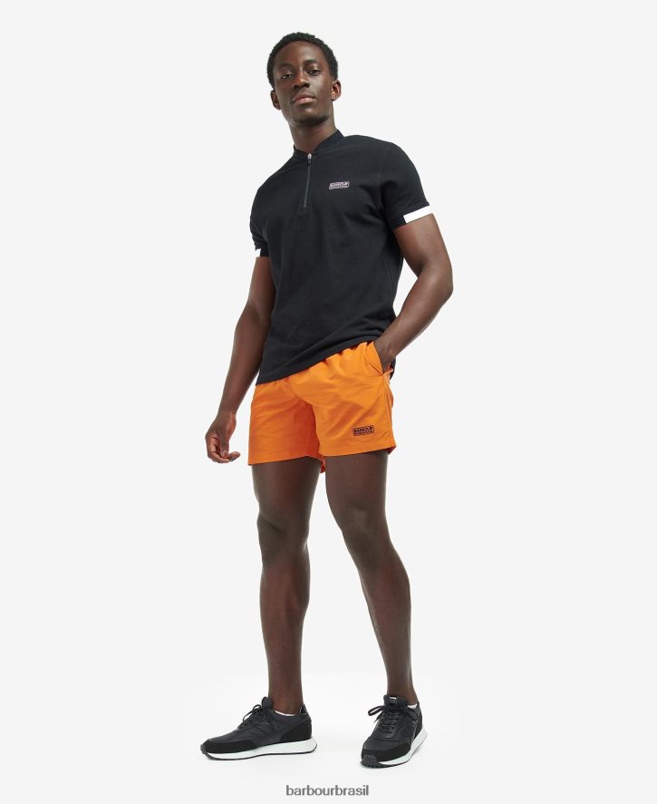 roupas Barbour shorts de natação essenciais com logotipo pequeno calêndula homens NH44421222