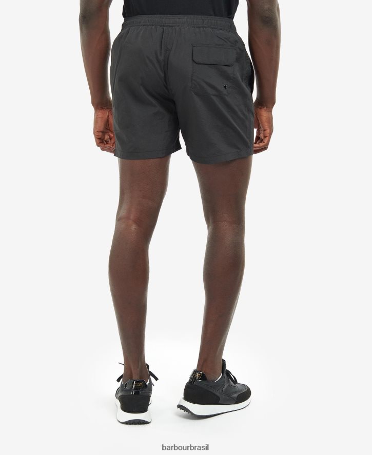 roupas Barbour shorts de natação essenciais com logotipo pequeno calêndula homens NH44421224